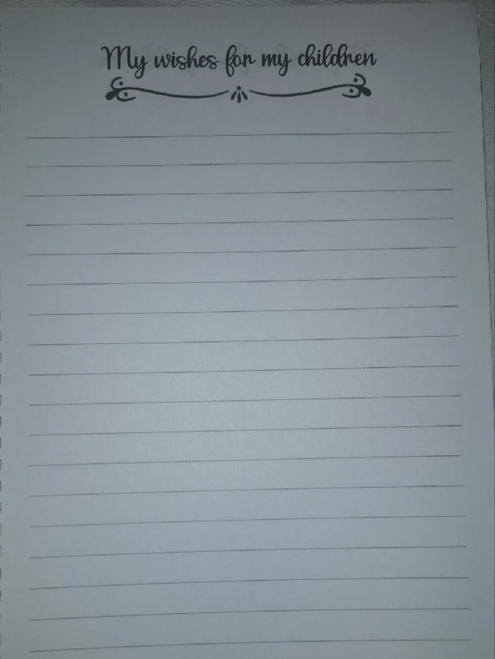 End Of Life Planner Notebook - Black 